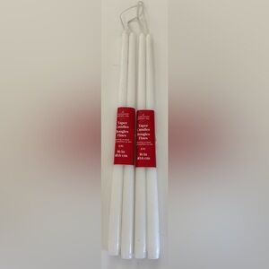 Long taper candles with long wicks NEW NWT white 16 in Ashland decor